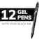 Bic Gel-ocity Quick Dry Retractable Gel Pens, Black, 12PK RGLCG11-BLK - alternate 3